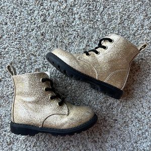 H&M Baby Girl Gold Glitter Boots